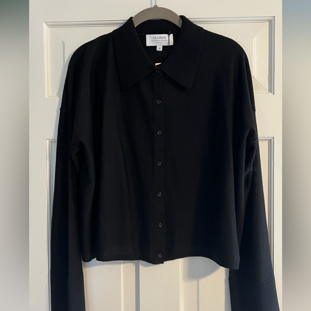 La Ligne Solid Meredith Shirt, Medium